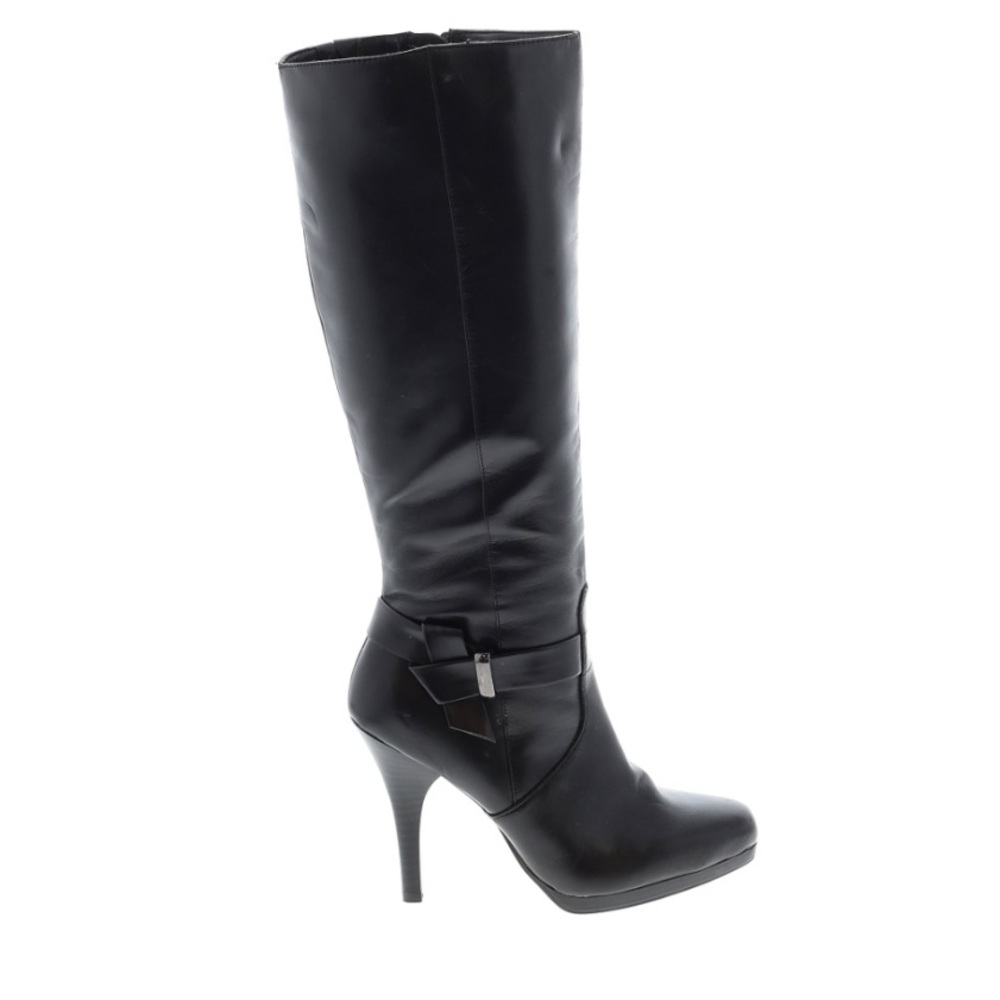 Worthington Black Leather Boots 6.5